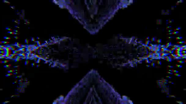 Charmante Kaleidoskop flackern irisierenden Hintergrund. — Stockvideo