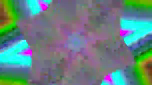 Spellbinding glitch imitation cristal réflexions fond chatoyant . — Video