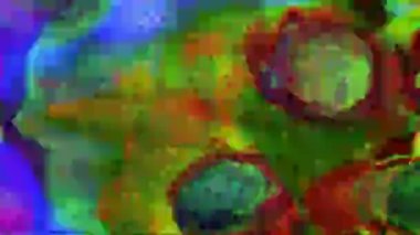 Hipnotize bozuk ışık sızıntıları pırıl pırıl arka plan. 