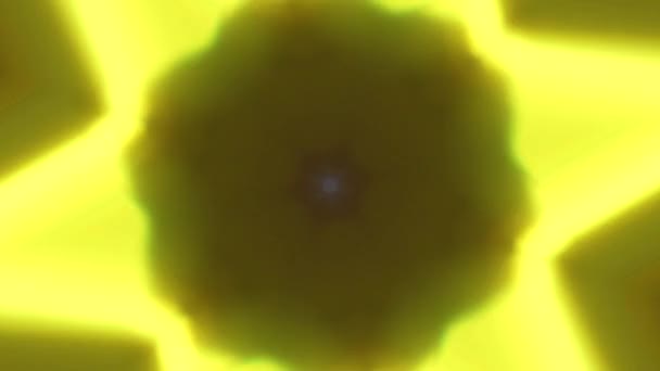 Kyberpunon kaleidoskop světlo transformace na pozadí. — Stock video