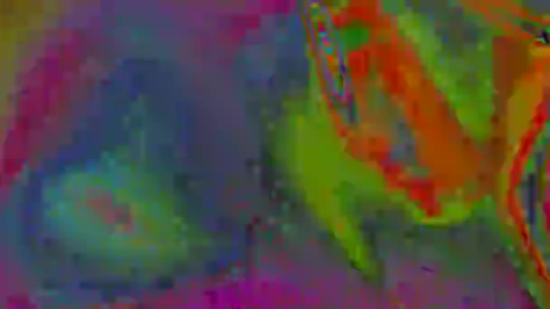Cyberpunk pattern light leak holographic background. — Stock Video