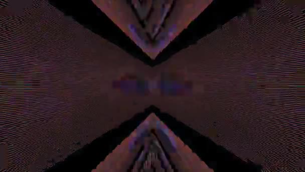 Spellbinding dålig Trip effekt Crystal reflektioner skimrande bakgrund. — Stockvideo
