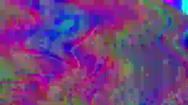 Çok renkli bozuk ışık kaçağı holografik arka plan. 