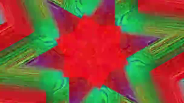 Trollbindande Kaleidoskop kristall reflektioner holografisk bakgrund. — Stockvideo