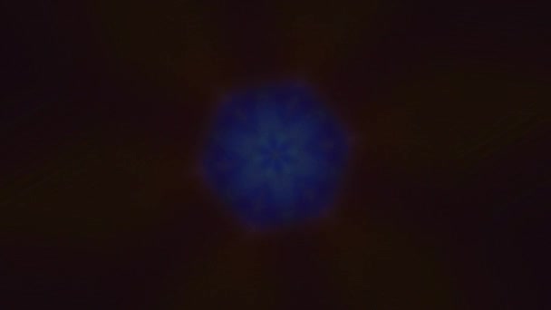 Очаровательный калейдоскоп призмы отражения радужный фон . — стоковое видео