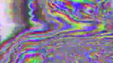 Çok renkli çarpık ışık dönüşümleri holografik arka plan. 