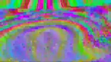 Çok renkli kötü yolculuk etkisi ışık sızıntısı holografik arka plan. 