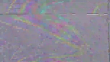 Hipnotize glitch taklit ışık dönüşümleri holografik arka plan. 
