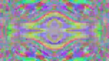 Büyüleyici kaleydoskop ışığı holografik arka plan dan sızdırıyor. 