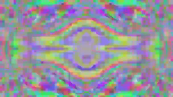 Spellbinding Kaleidoszkóp fény szivárgás holografikus háttér. — Stock videók