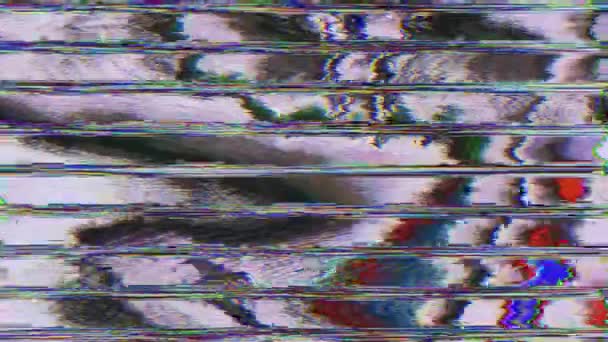 Hypnotiser le mauvais effet de télévision déformé, fond chatoyant . 