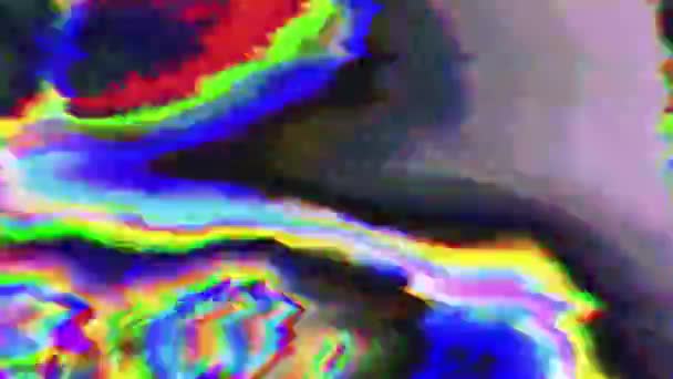 Spellbinding glitch imitação luz vazamento fundo iridescente . — Vídeo de Stock