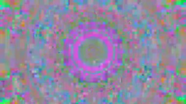 Çok renkli glitch kaleydoskop. yanardöner arka plan. 