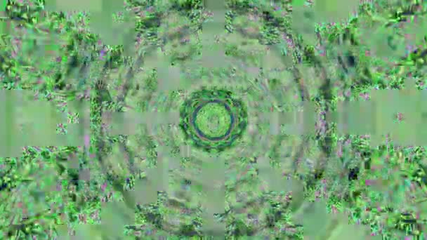Hypnotizing kaleidoscope light leak iridescent background. — Stock Video
