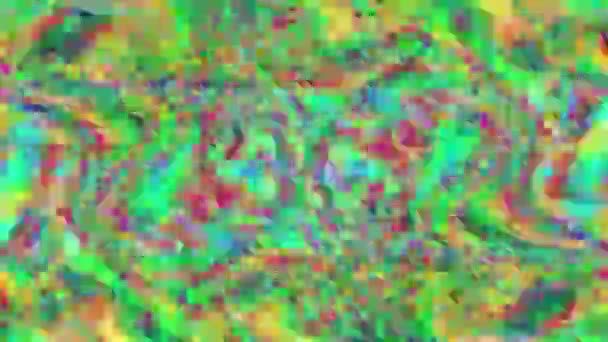 Glitch multicolore imitazione brillare sfondo scintillante . — Video Stock