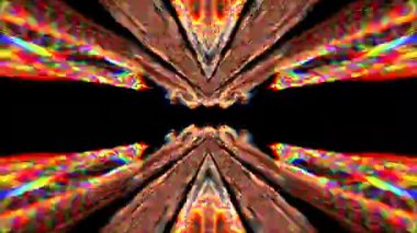 Büyüleyici kötü yolculuk etkisi ışık sızıntıları pırıl pırıl arka plan. 