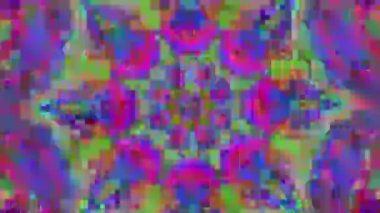 Kaleidoscope dinamik cyberpunk moda holografik arka plan. 