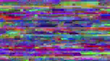 Çok renkli glitch taklit ışık sızıntıları yanardöner arka plan. 