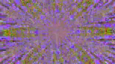 Fantezi aksaklık taklit ışık sızıntıları parıldayan arka plan. Döngü görüntüleri.