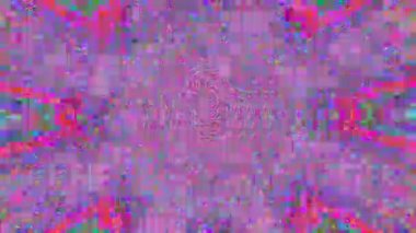 Büyüleyici kaleydoskop ışık dönüşümleri pırıl pırıl arka plan.