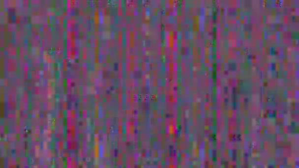 Abstrato glitch imitação luz vazamentos fundo fantasia. Glitch art . — Vídeo de Stock