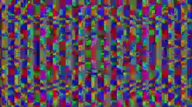 Fantezi kötü tv taklit ışık sızıntısı pırıl pırıl arka plan. Dijital sanat.