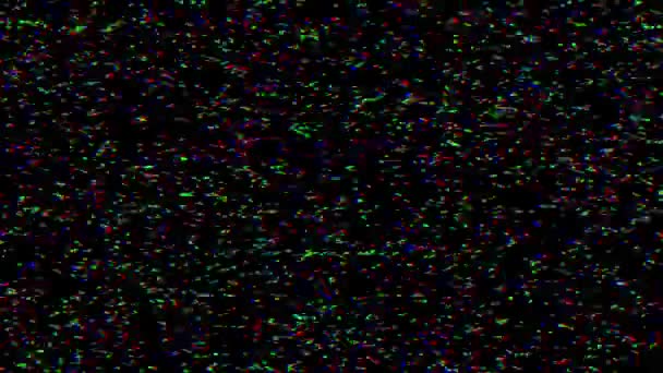 Abstrakt dålig TV imitation ljus läcka skimrande bakgrund. Loop Footage. — Stockvideo