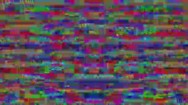 魅力的な悪いトリップ効果フレア虹色の背景。デジタルアート. — ストック動画
