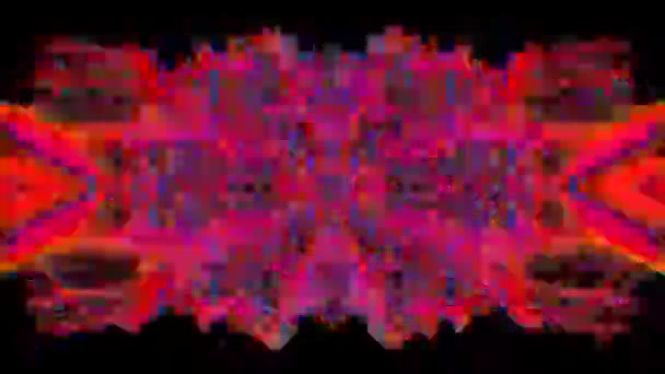 Ipnotico geometrico nostalgico moda modello olografico sfondo . — Video Stock
