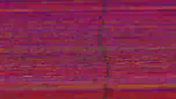 Charmant mauvais effet de voyage lumière fuite scintillant fond. Glitch art . — Video