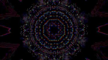 Varisli geometrik bilimkurgu trendy holografik parçacık arka planı. 