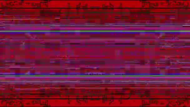 Чарівний поганий телевізійний імітаційний спалах голографічного фону . — стокове відео