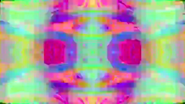 Transformation psychedelisch dynamischer futuristischer irisierender Hintergrund. — Stockvideo