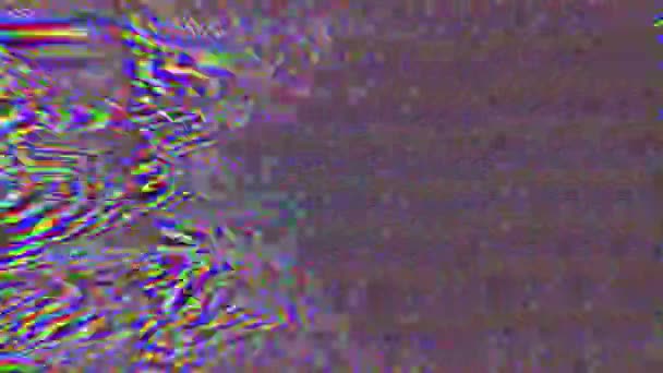 Gegevens transformeren glitch dynamische Sci-Fi holografische achtergrond. — Stockvideo