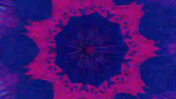 Buntes Kaleidoskop, geometrischer holographischer Hintergrund der Science-Fiction-Mode. — Stockvideo