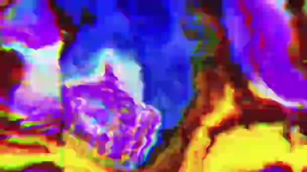 Erreur informatique unique particules néon vibrantes psychédéliques . 