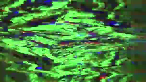 Imitazione glitch colorato o perdite di luce scintillante sfondo . — Video Stock