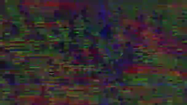 Incantesimo glitch imitazione o perdite di luce sfondo olografico . — Video Stock