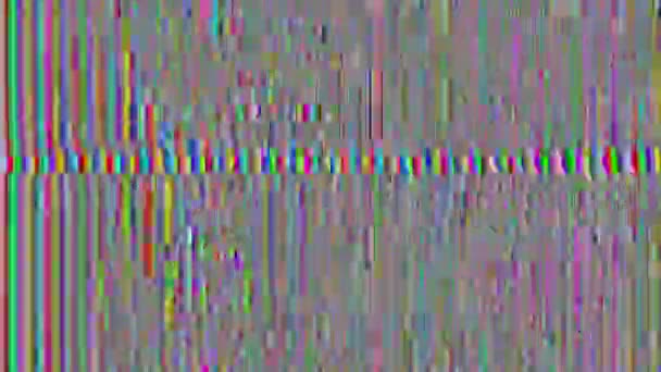 Multicolore unico cyberpunk sognante sfondo scintillante . — Video Stock