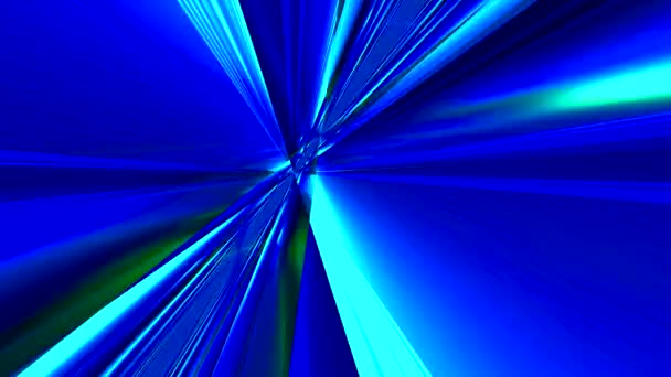 Multicolored expressive geometrical cyberpunk light transformations. — Stock Video