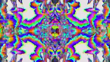 Çok renkli geometrik rüya gibi yanardöner arka plan. 