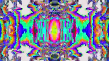Kaleydoskop nostaljik psychedelic holografik arka plan. 