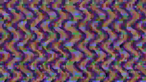Mehrfarbiger Cyberpunk mit elegantem irisierendem Hintergrund. futuristisches Muster. — Stockvideo