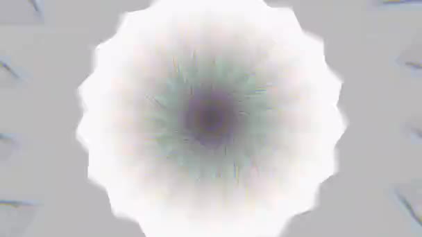 Kaleidoskop geometrisch elegant glitzernden Hintergrund. Fraktale Ornamente. — Stockvideo