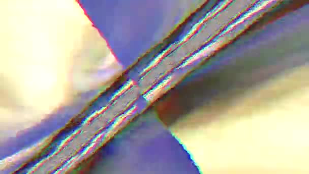 カラフルな創造的なネオンサイバーパンクの背景。サイケデリック旅行. — ストック動画