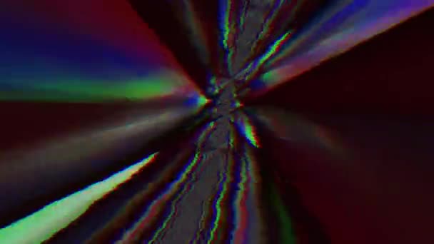 Lässige Vintage-Mode schimmernden Hintergrund. Glitch-Effekt. — Stockvideo