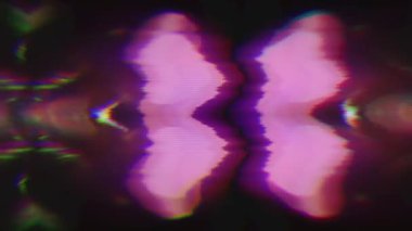 Glitch datamosh soyut renkli dijital arka plan. 