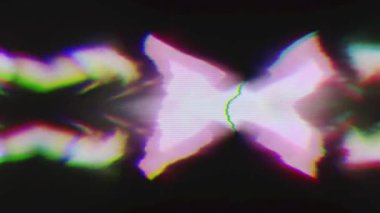 Glitch datamosh soyut renkli dijital arka plan. 