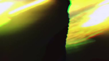 Vintage 90s rüya gibi parıldayan bokeh, soyut arka plan dönüşüm. 