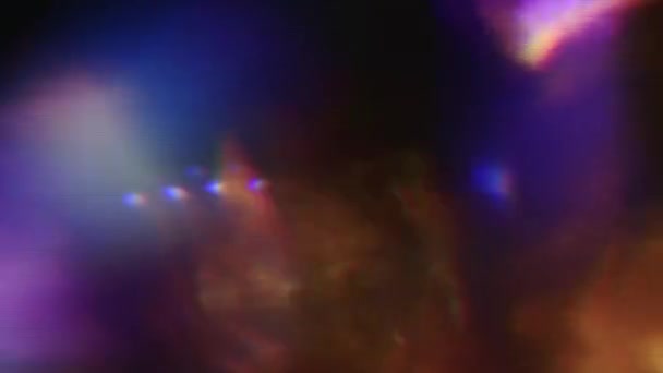 Bewitching bokeh, Sci-Fi dromerige holografische achtergrond. — Stockvideo